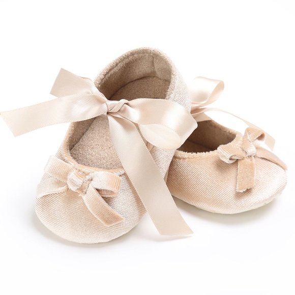 boutique Other - Beige Baby Girl Shoes Outfit Birthday Wedding Flower Girl Ivory Cream Boho